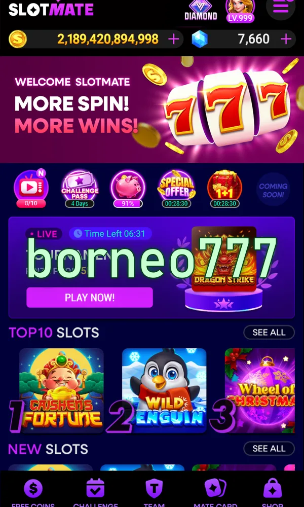 borneo777 Masuk